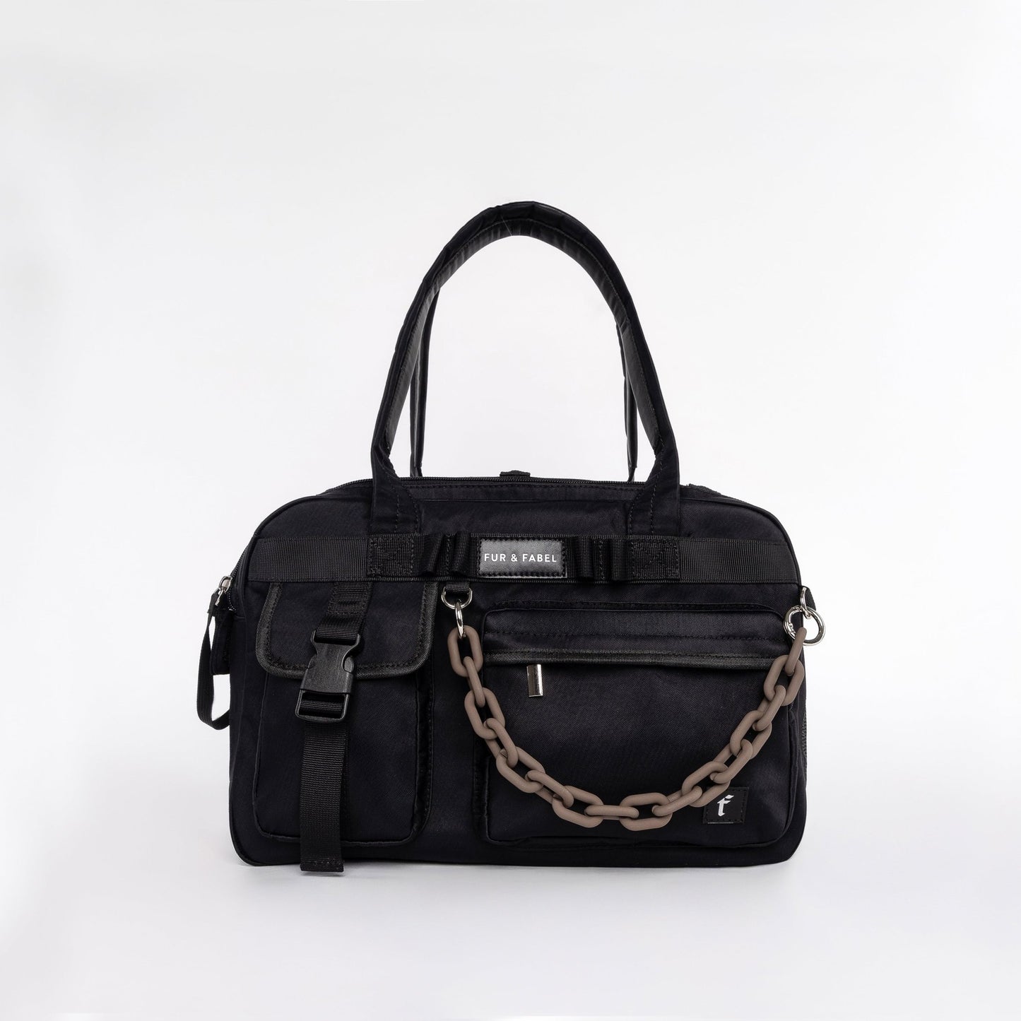AERO Pet Carrier in Jet Black - FUR & FABEL