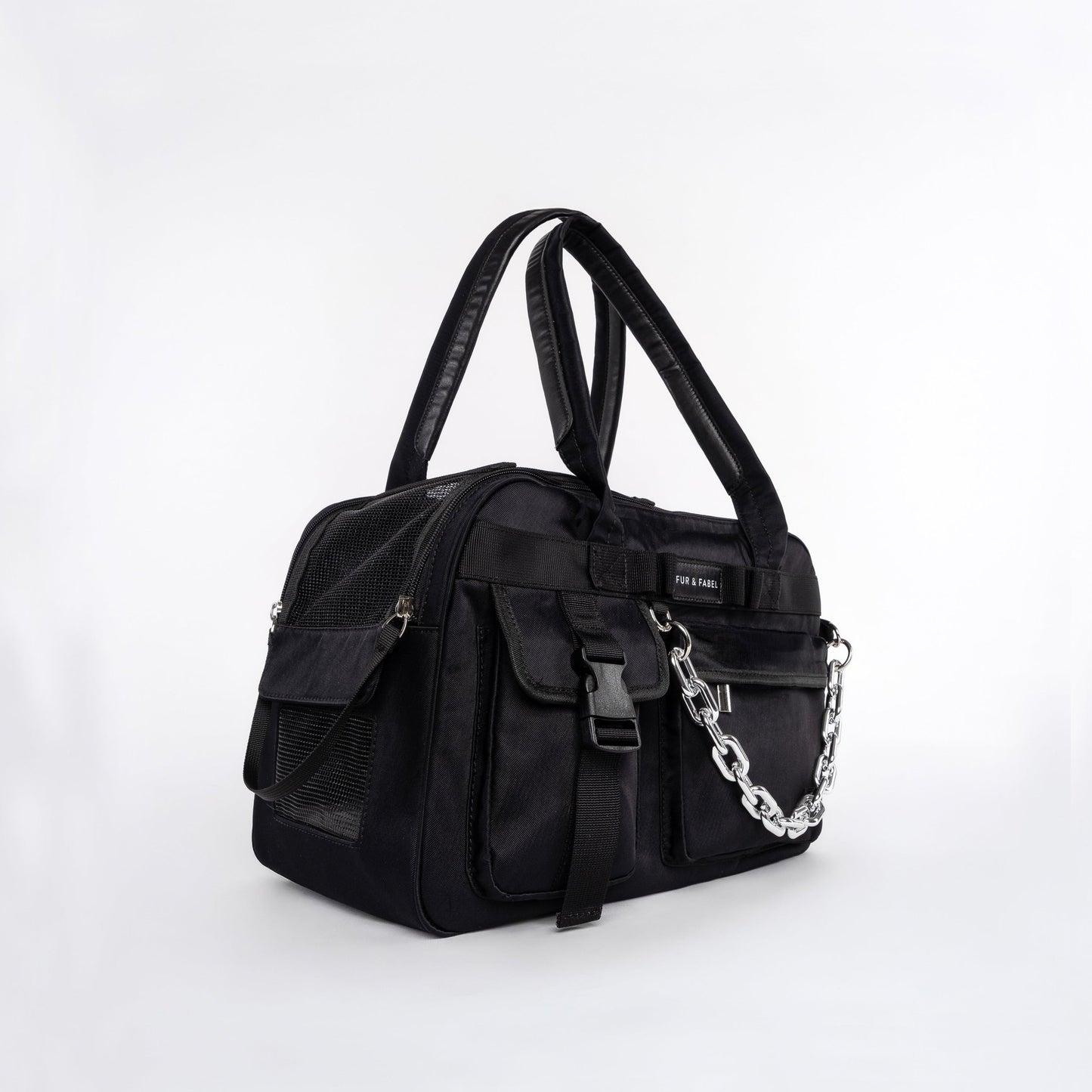 AERO Pet Carrier in Jet Black - FUR & FABEL
