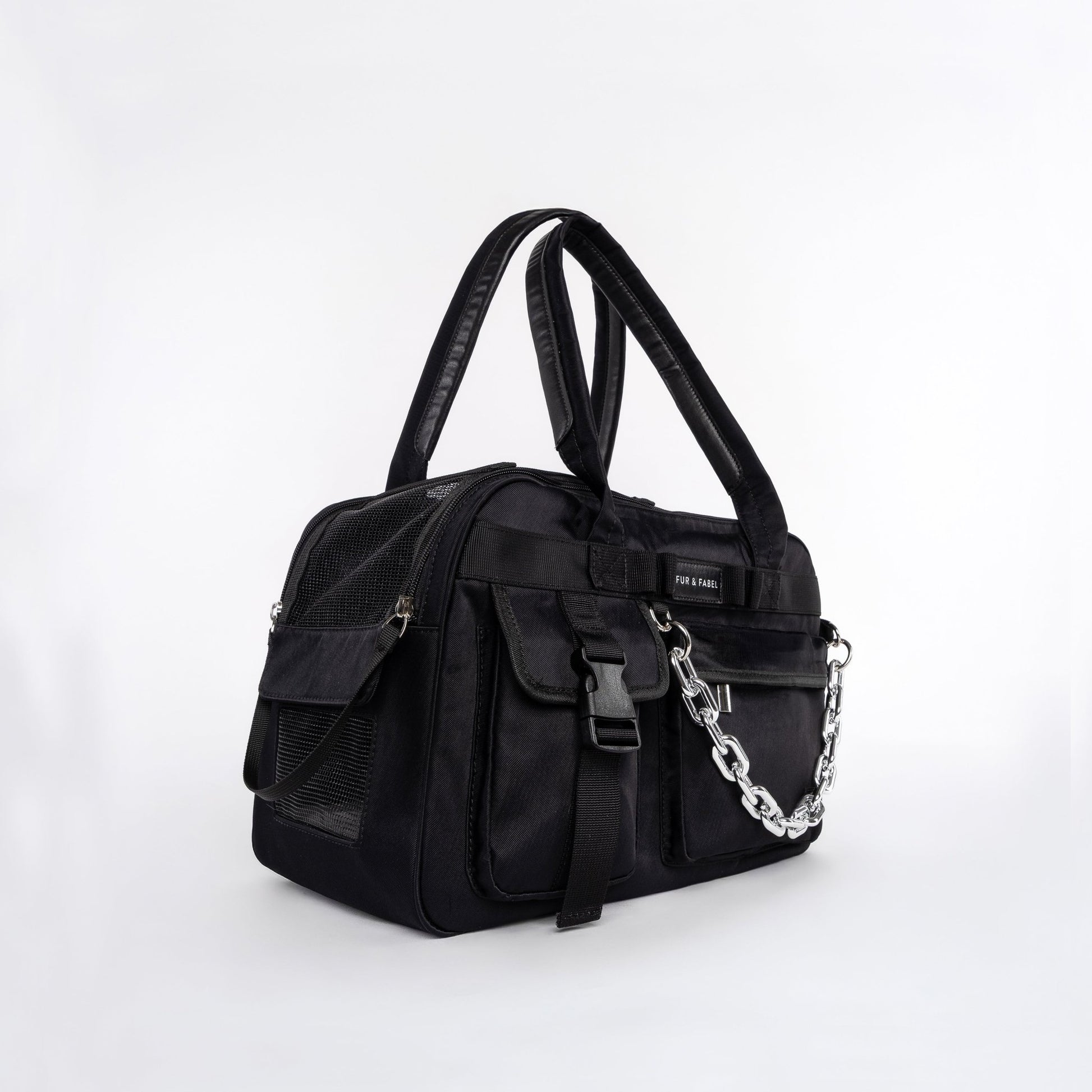 AERO Pet Carrier in Jet Black - FUR & FABEL
