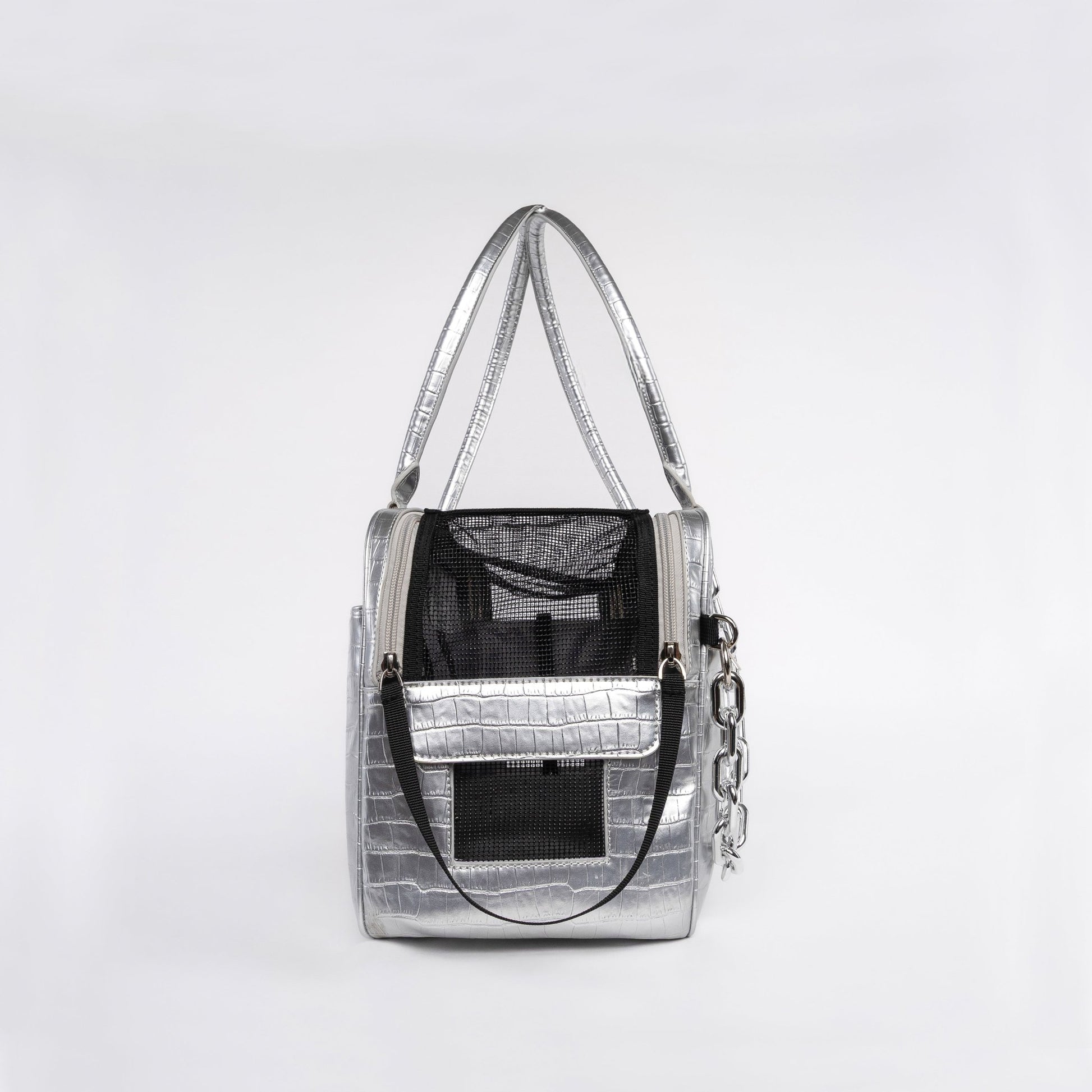 APEX Pet Carrier in Atomic Silver - FUR & FABEL