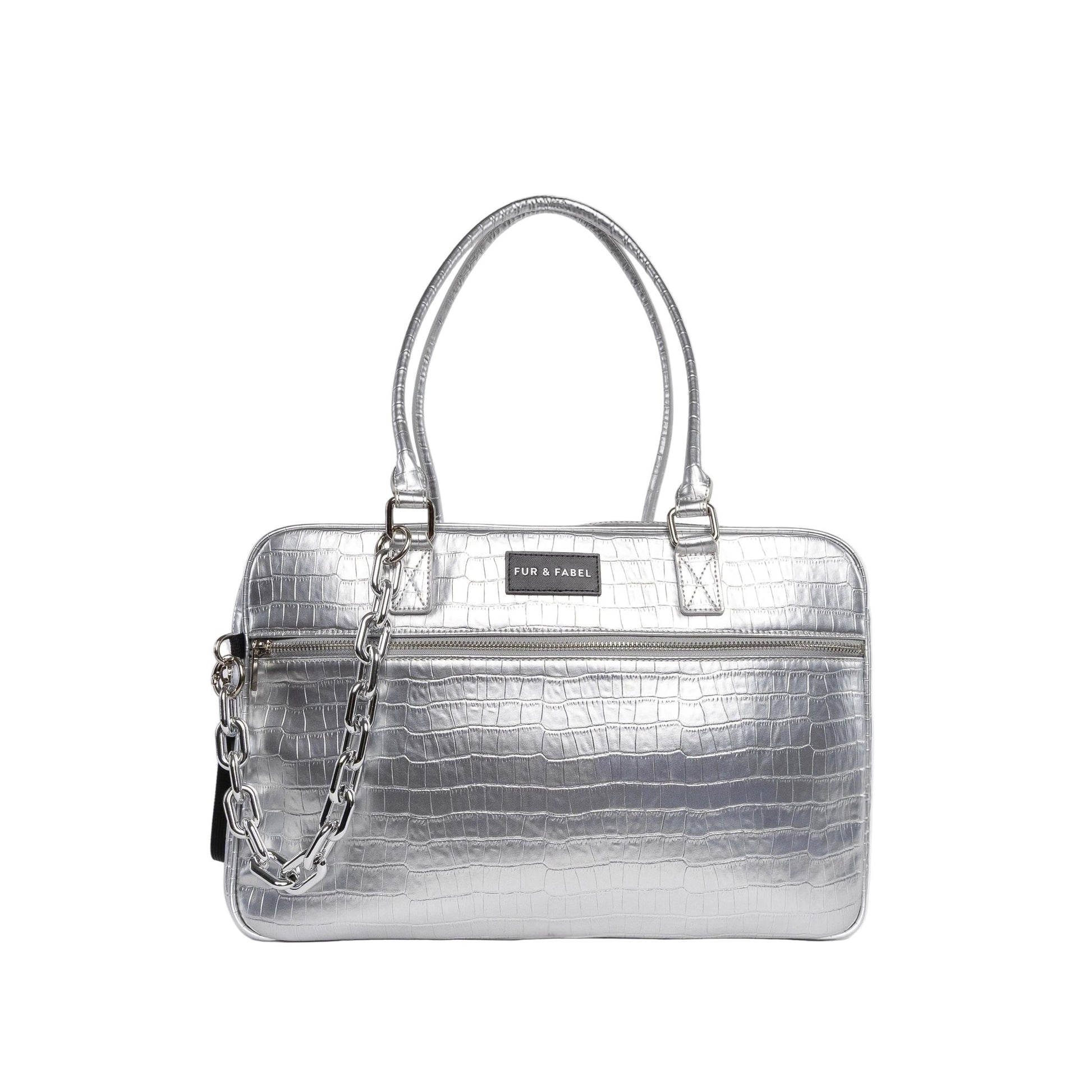 APEX Pet Carrier in Atomic Silver - FUR & FABEL