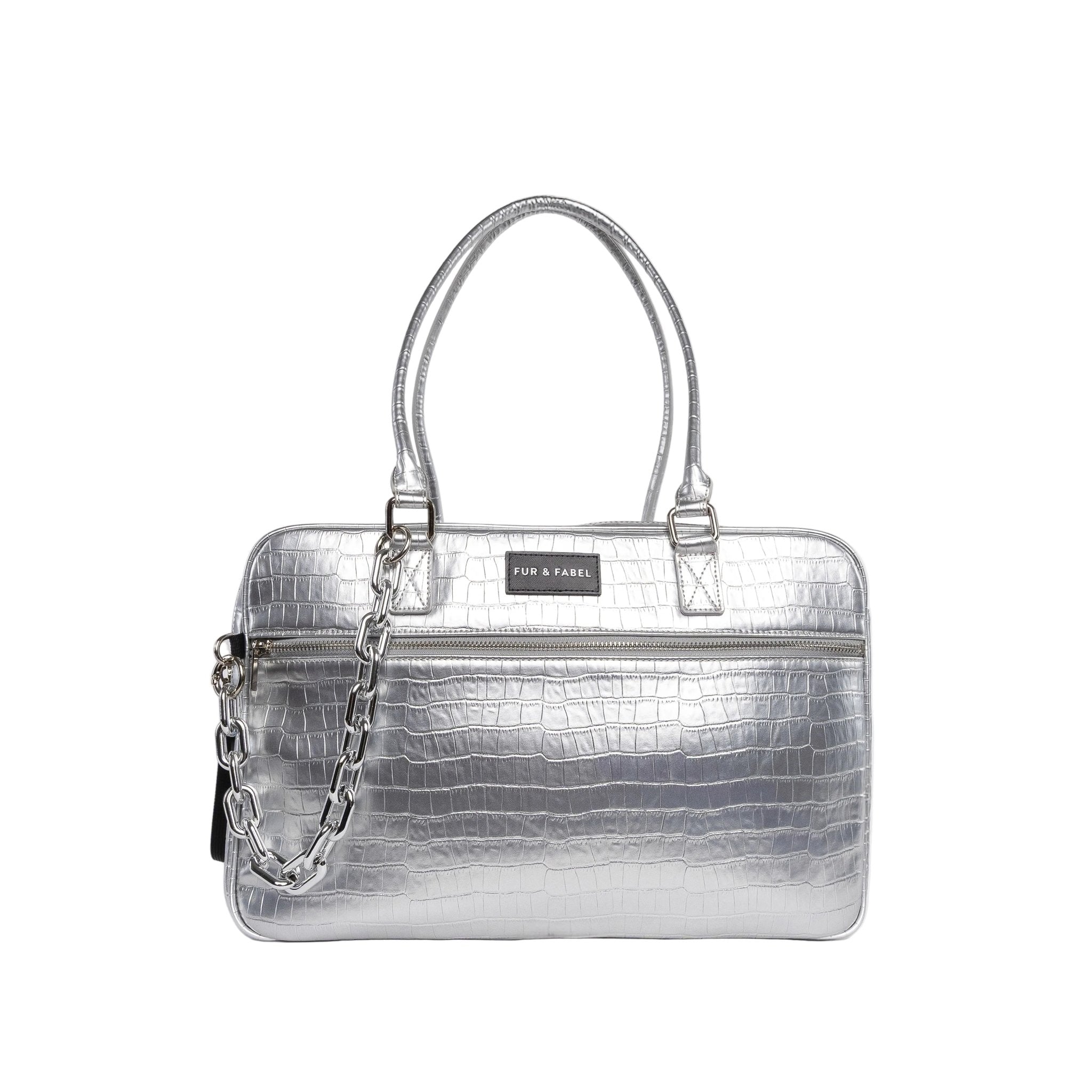 APEX Pet Carrier in Atomic Silver - FUR & FABEL