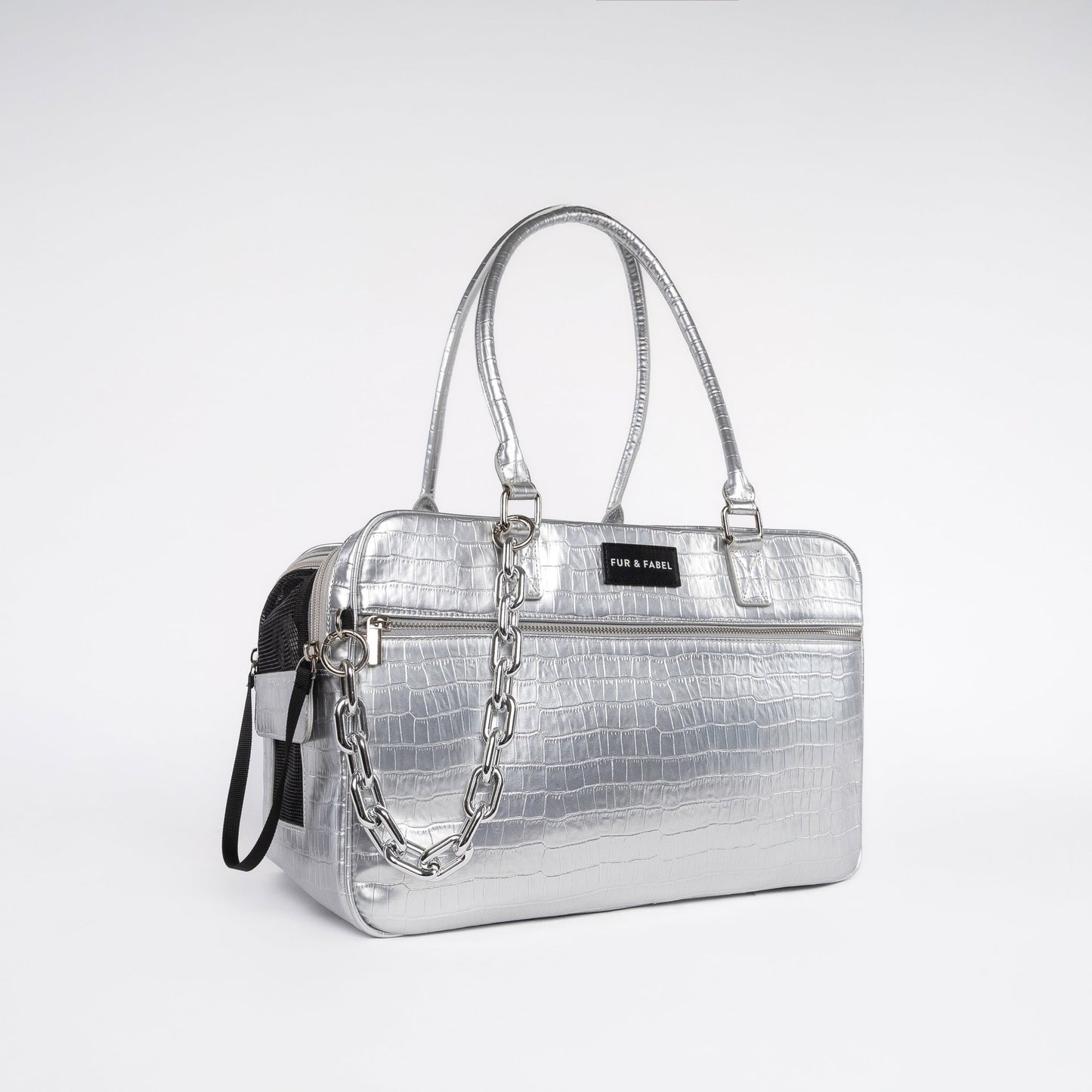 APEX Pet Carrier in Atomic Silver - FUR & FABEL