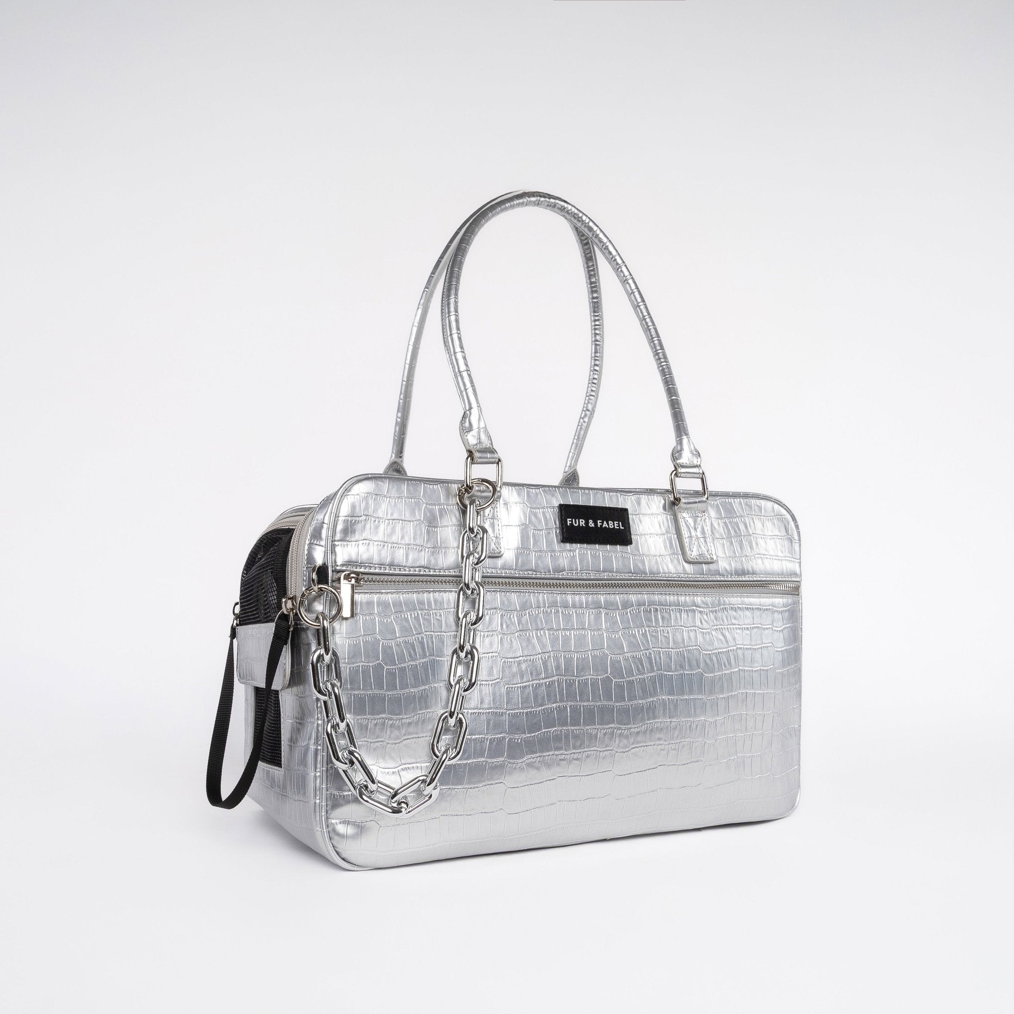 APEX Pet Carrier in Atomic Silver - FUR & FABEL